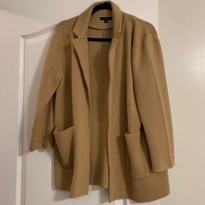 JCREW sweater blazer tan size small